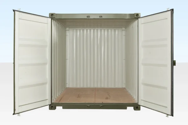 10Ft X 8Ft Shipping Container (One Trip) – Green - Image 2