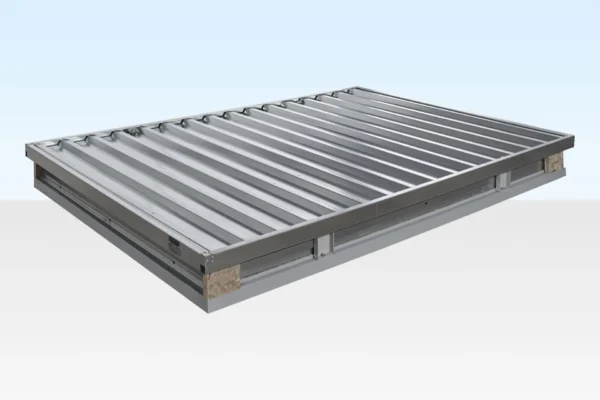 3M X 2.1M Flat Pack Storage Container – Galvanised - Image 5