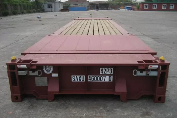 40Ft X 8Ft Used Flat Rack Shipping Container - Image 3