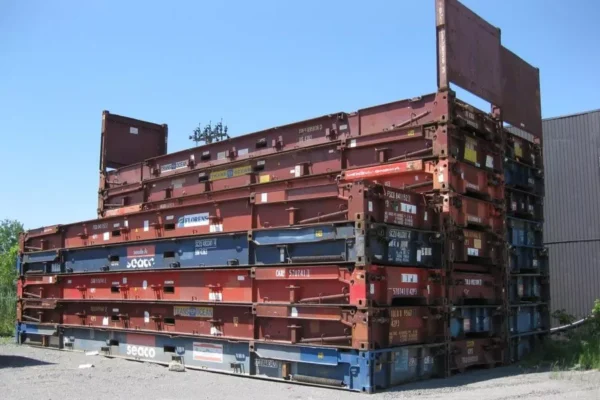 40Ft X 8Ft Used Flat Rack Shipping Container