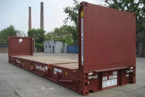 40Ft X 8Ft Used Flat Rack Shipping Container - Image 2