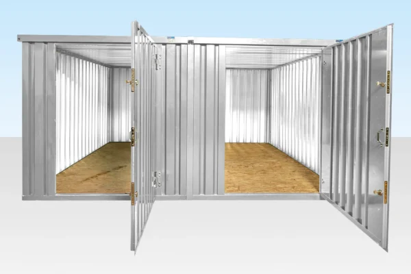 3M X 4.2M Side Linked Flat Pack Container Bundle (Galvanised) - Image 3