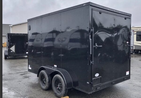 Fast Cargo 6×12 Tandem Axle Blackout Enclosed Trailer - Image 2