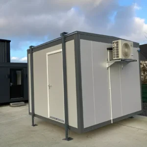 10ft × 10ft Jackleg Cabin (Site Cabin with A/C) – Portable Office or Accommodation