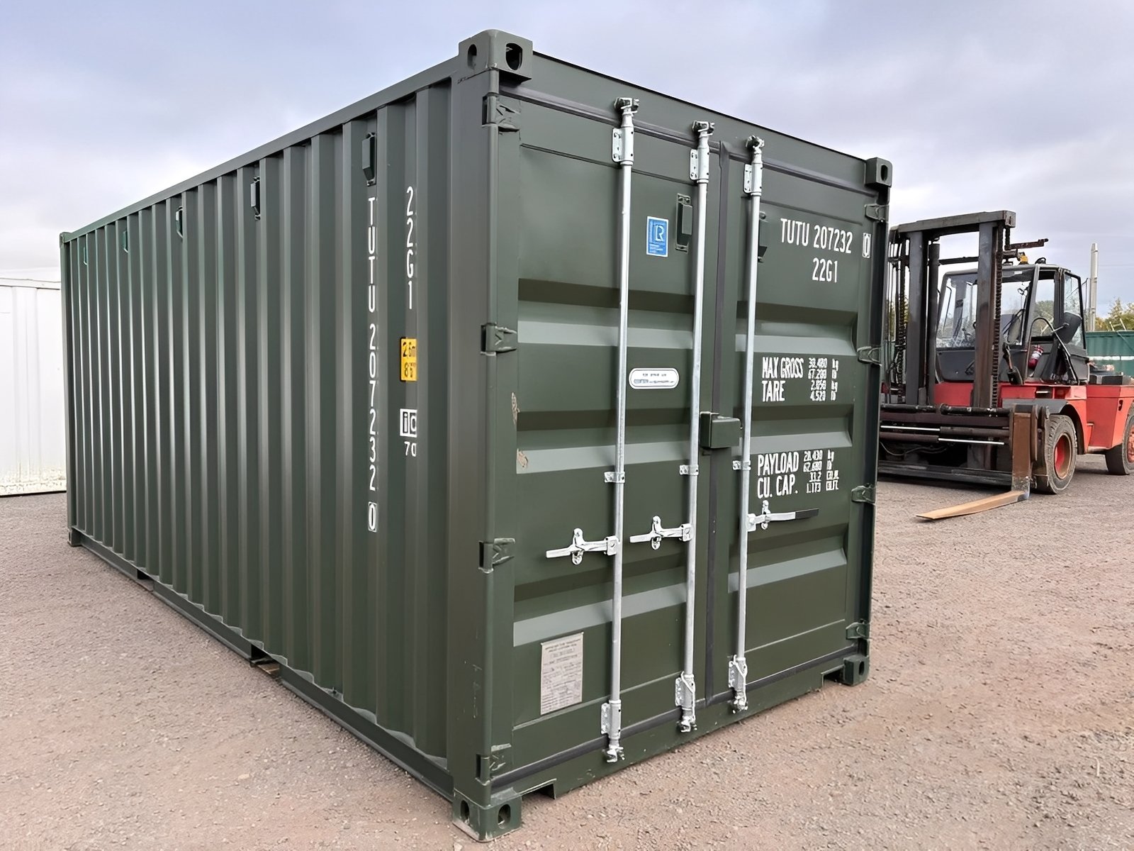 20Ft Shipping Container (One Trip) – Dark Green | Premium Quality