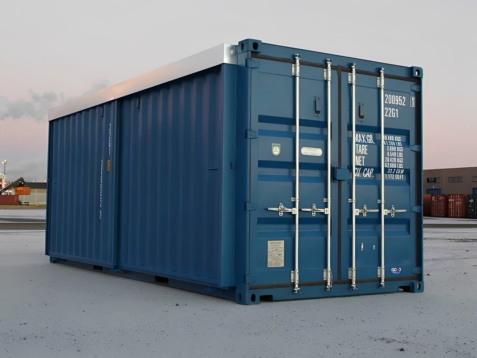 20ft x 8ft One-Trip High Cube Container (9′ 6″ high) Storage Sliding Door | Premium Quality