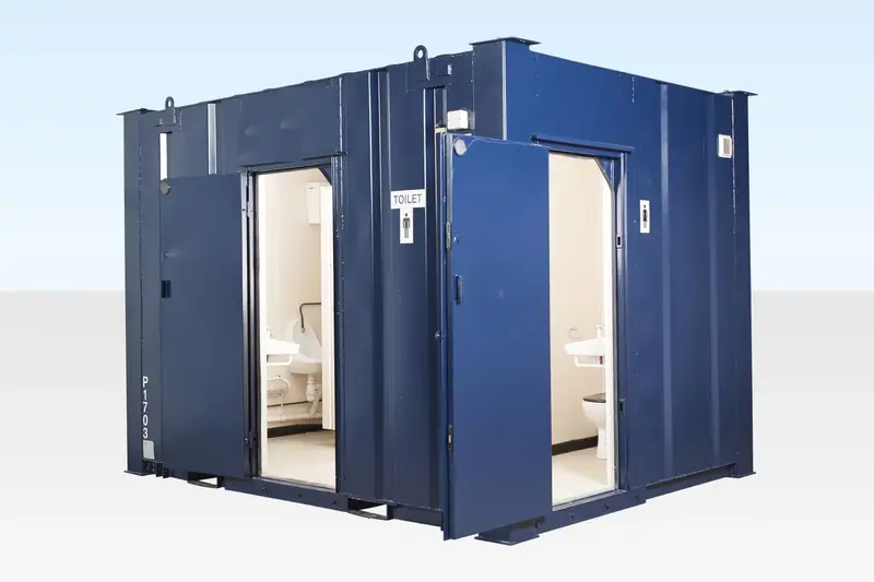 2+1 Steel Toilet Cabin 12Ft x 9Ft | Premium Quality