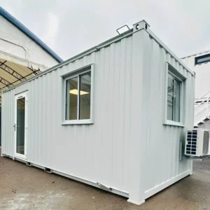 21ft x 8ft Custom Office Cabin – Refurbished Portable Building with A/C & Glazed Door