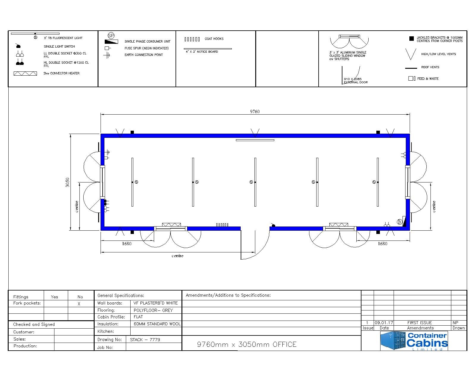 32ft x 10ft New Build, Anti Vandal Office | Premium Quality - Image 7