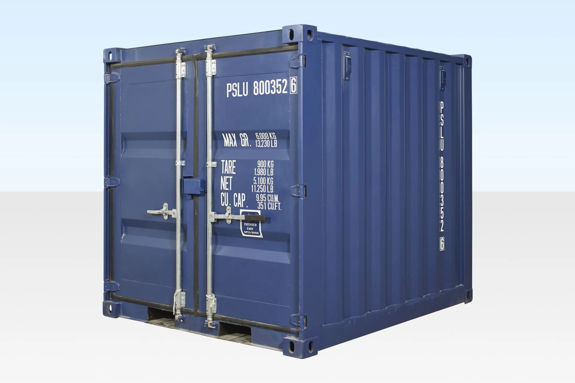 8Ft Shipping Container One Trip (Blue) | Premium Quality