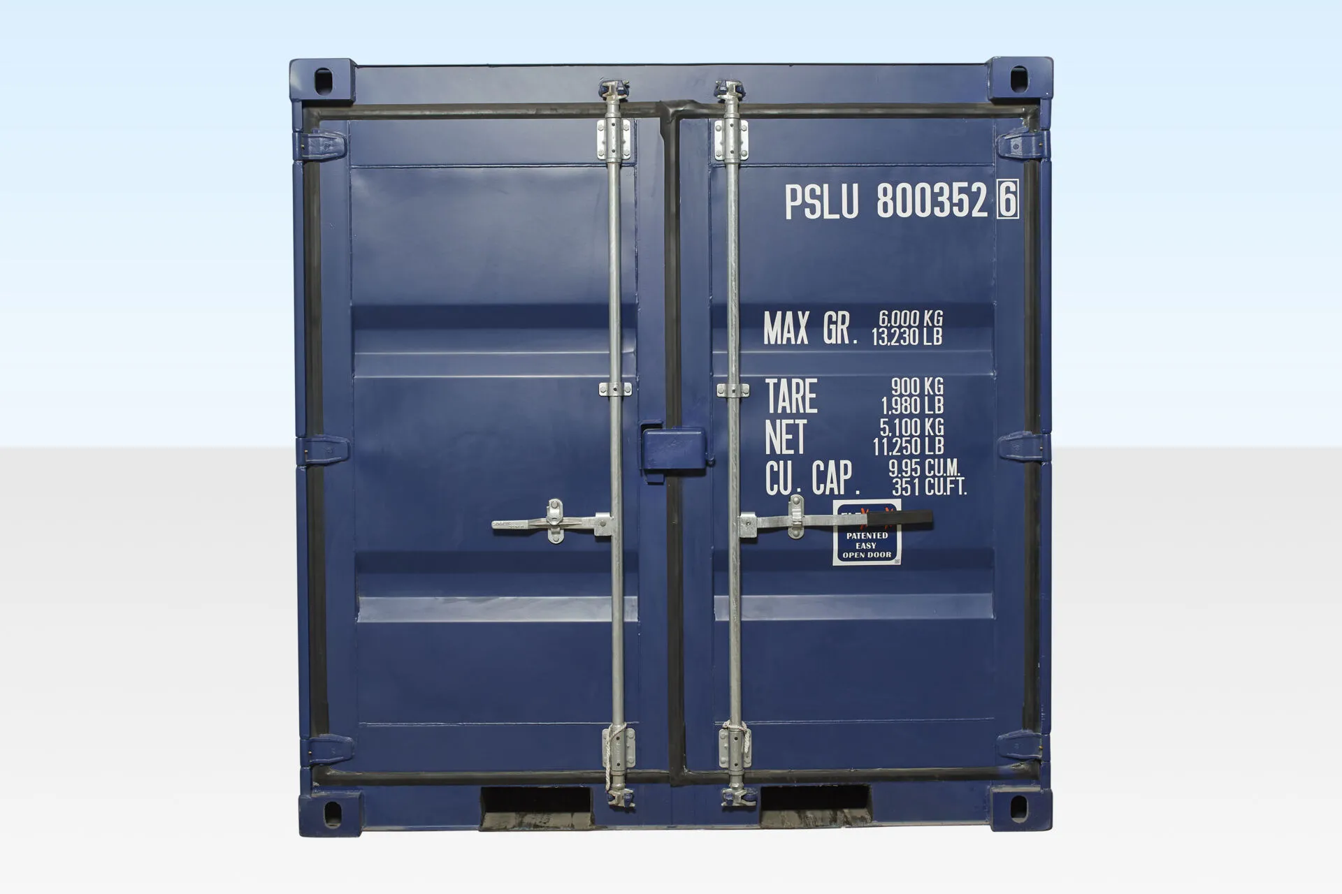 8Ft Shipping Container One Trip (Blue) | Premium Quality - Image 3