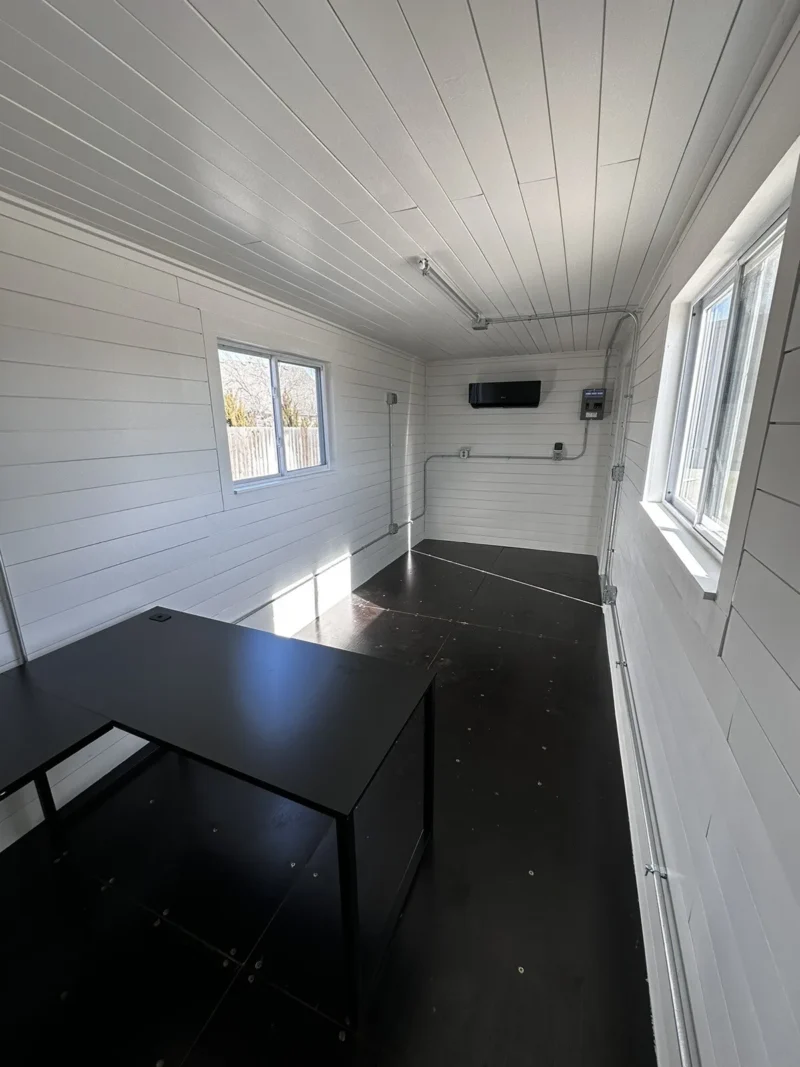 20ft Shipping Container Office with 120V Electrical & Mini-Split Ready - Image 4