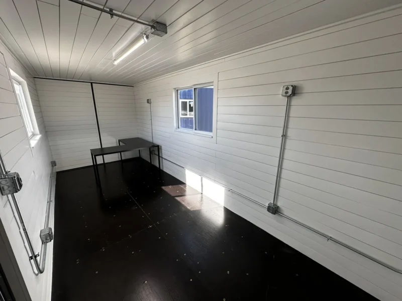 20ft Shipping Container Office with 120V Electrical & Mini-Split Ready - Image 3