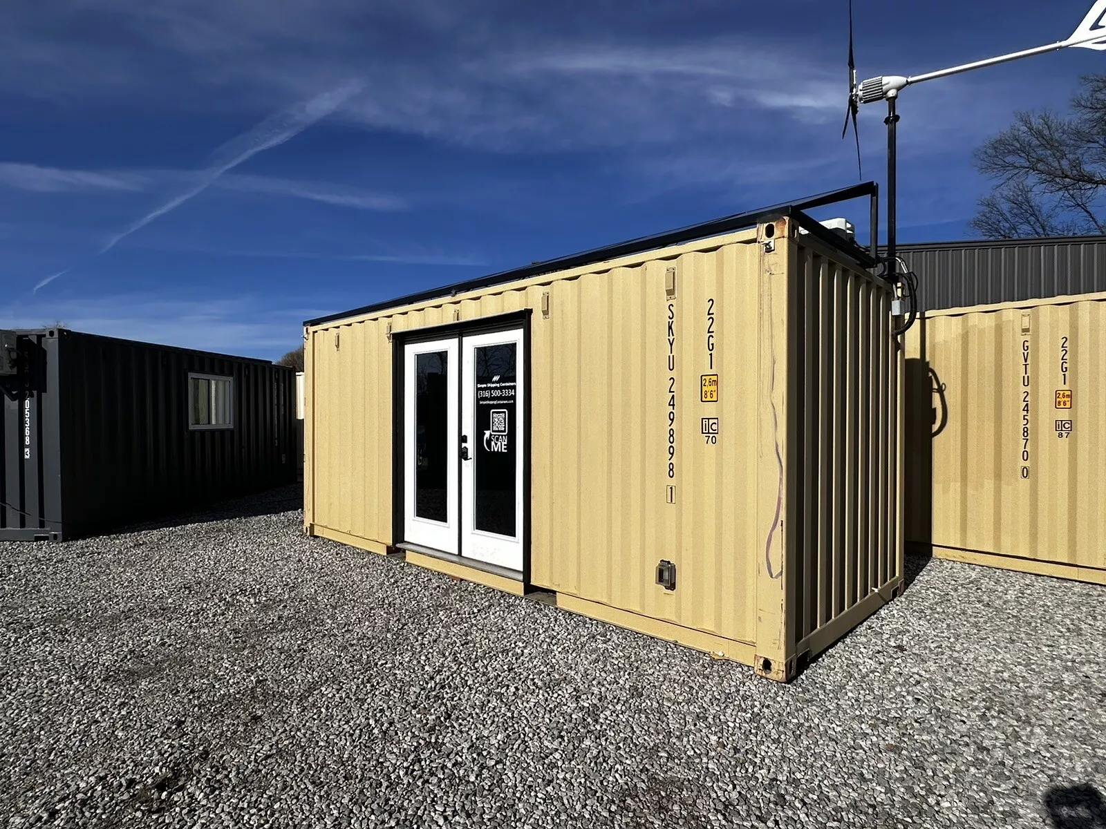 20ft Solar-Powered Shipping Container Office