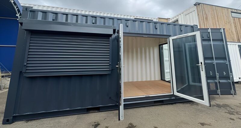 20ft x 8ft Custom Shipping Container Conversion – Portable Building - Image 3
