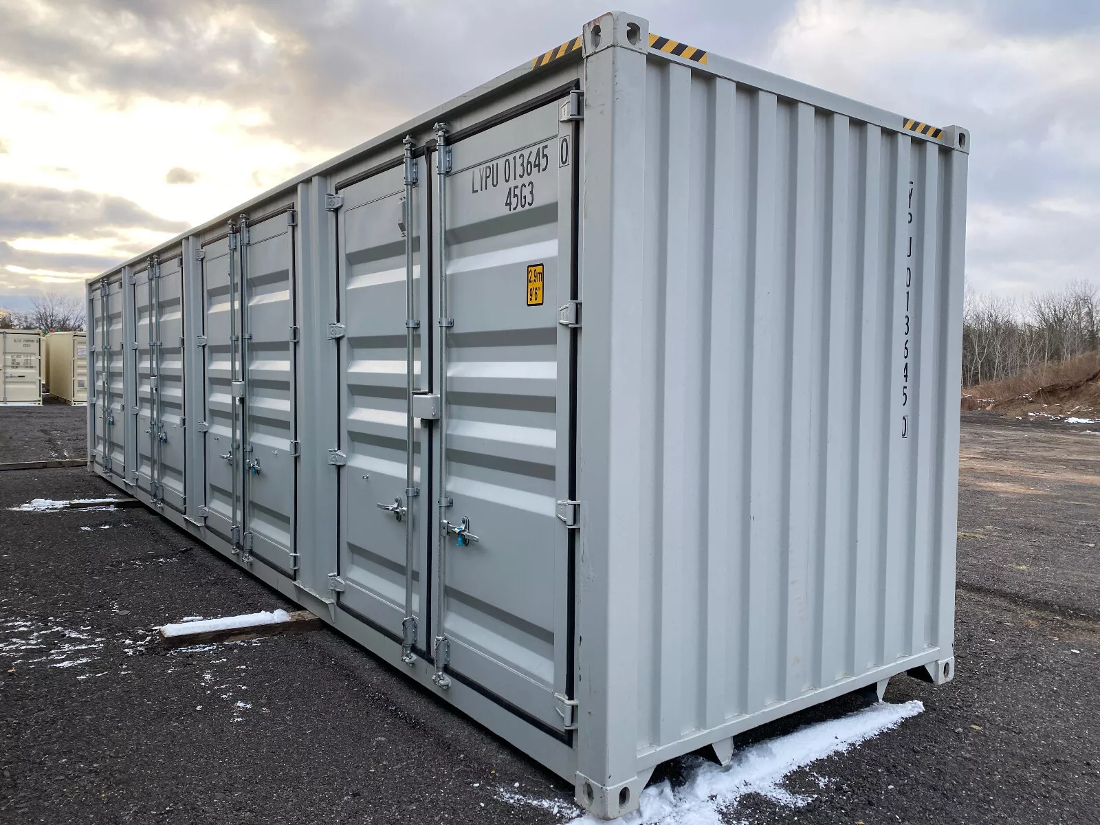 New 40ft One-Trip High Cube Shipping Container with 4 Side Doors